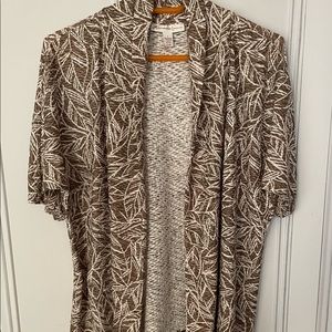 Brown/Tan Open Cardigan light shirt!